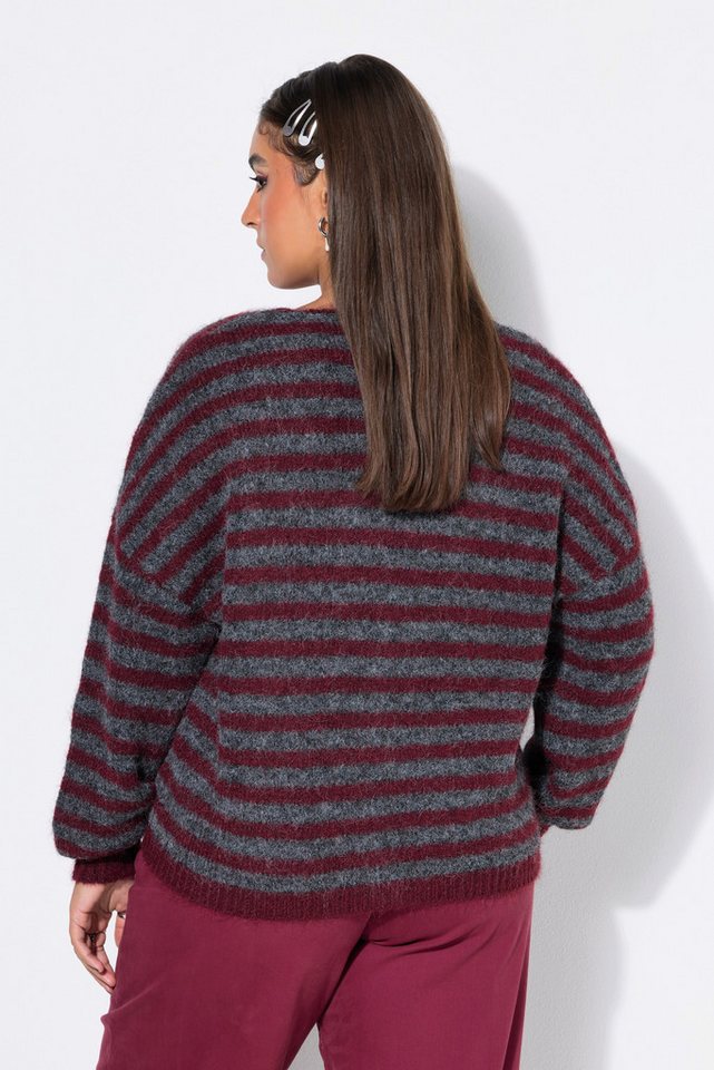 Studio Untold Strickjacke Strickjacke oversized Ringel Langarm – Bild 3 von 4