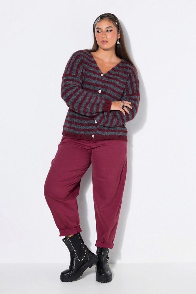 Studio Untold Strickjacke Strickjacke oversized Ringel Langarm – Bild 4 von 4