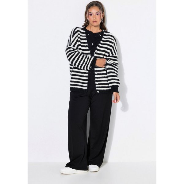 Studio Untold Strickjacke Strickjacke oversized Ringel Langarm