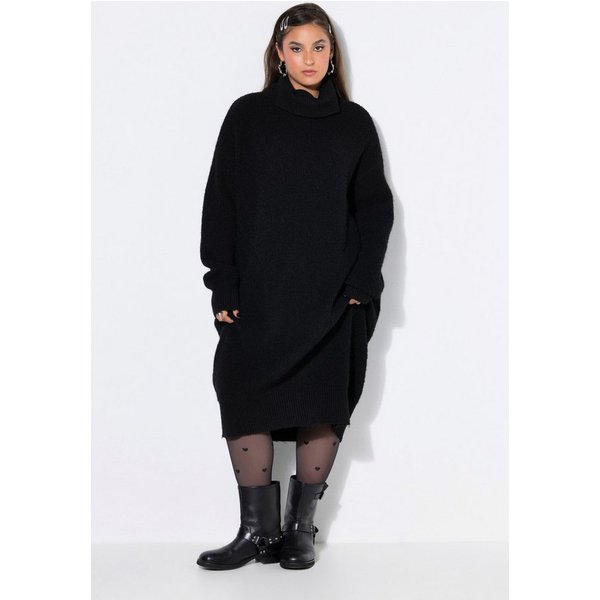 Studio Untold Strickkleid Strick-Minikleid oversized Rollkragen Langarm