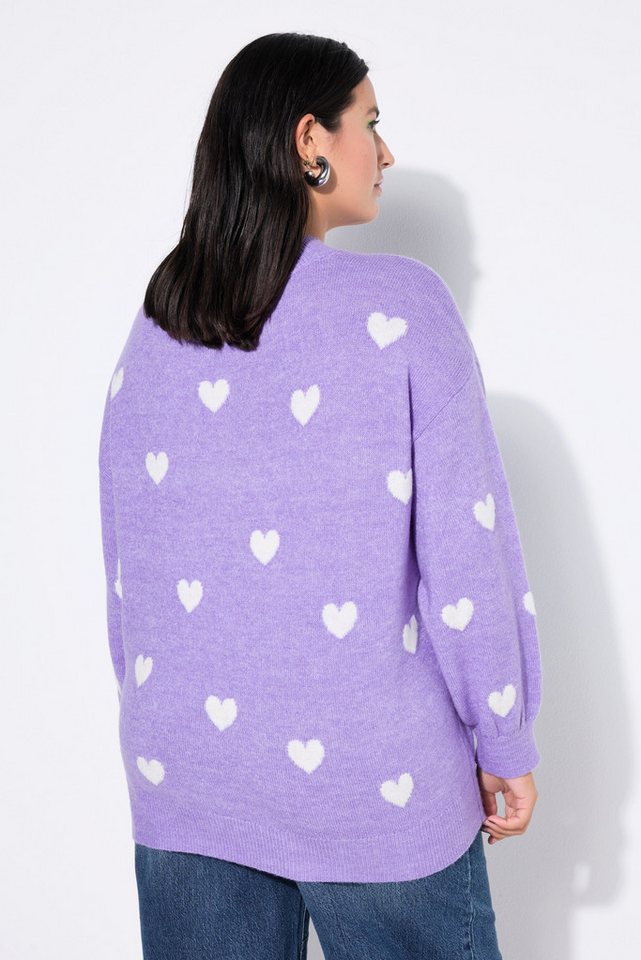 Studio Untold Strickpullover Pullover Oversize Shape Hearts – Bild 3 von 3