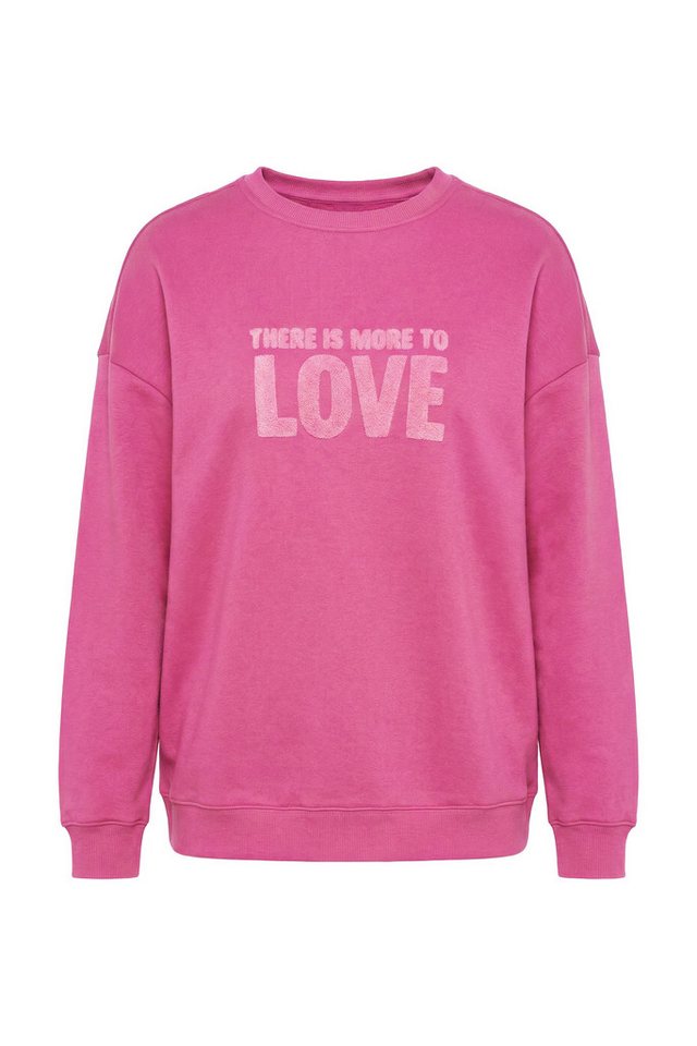 Studio Untold Sweatshirt Sweatshirt Oversize Shape Frottee Statement LOVE – Bild 2 von 3
