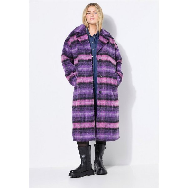 Studio Untold Wintermantel Karomantel Flauschgarn oversized