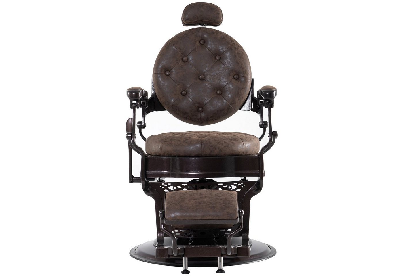 Barberpub Stuhl Barberpub hydraulischer Friseurstuhl 3849, 52 × 52 × 112 cm, Friseursessel mit Retro/ Vintage Stil – Bild 2 von 5