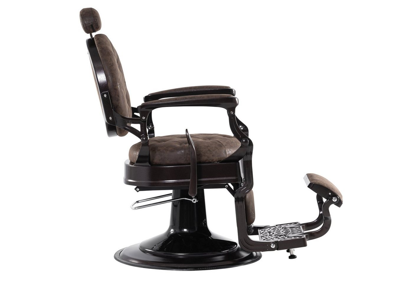 Barberpub Stuhl Barberpub hydraulischer Friseurstuhl 3849, 52 × 52 × 112 cm, Friseursessel mit Retro/ Vintage Stil – Bild 3 von 5