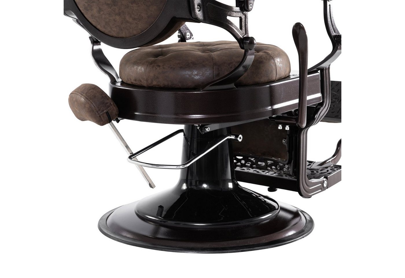 Barberpub Stuhl Barberpub hydraulischer Friseurstuhl 3849, 52 × 52 × 112 cm, Friseursessel mit Retro/ Vintage Stil – Bild 5 von 5