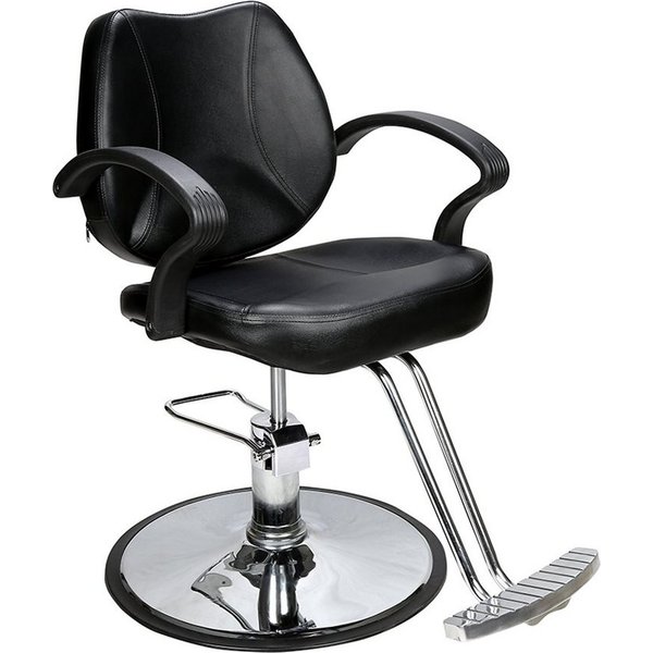 Barberpub Stuhl Barberpub hydraulischer Friseurstuhl Friseursessel 2057BK, Bedienungsstuhl Friseureinrichtung Friseur