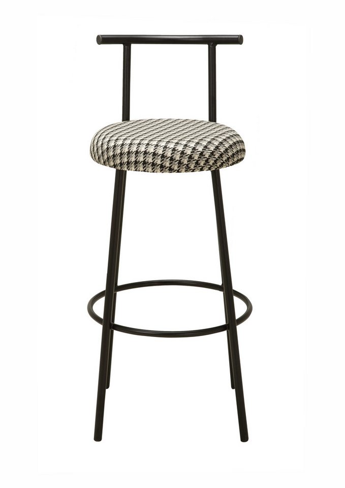 Stuhlmann Barhocker Seoul (978, 1 St., Barhocker), Barstuhl mit Metallgestell, Bezug aus Leinenstoff – Bild 2 von 5