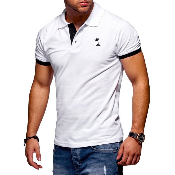 Style-Division Poloshirt SDLOSANG Basic Polo-Hemd