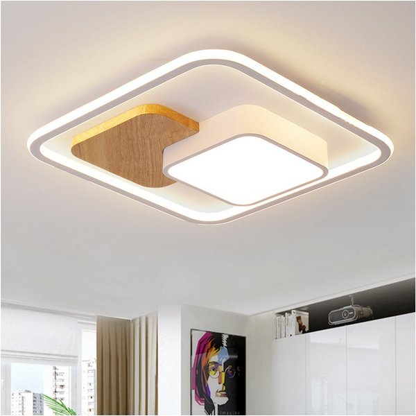 style home Deckenleuchte LED Deckenlampe dimmbar mit Fernbedienung, 90W-Ø50cm, LED fest integriert, Warmweiß bis Kaltweiß 3000K-6000K, Ø50x4cm, rund Leuchte für