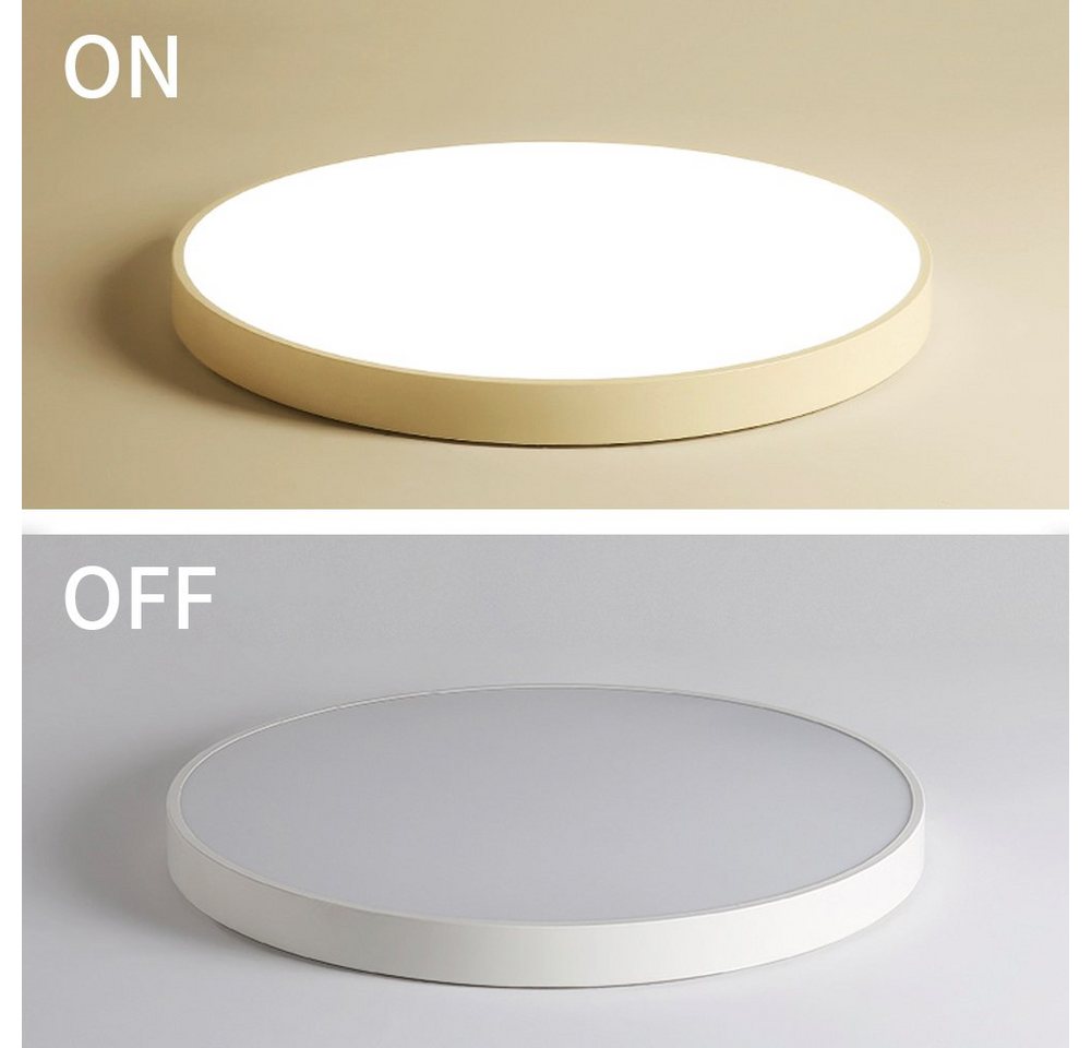 style home LED Deckenleuchte Deckenlampe, 12W-Ø23x5cm, LED fest integriert, Warmweiß 3000K, nicht dimmbar ohne Fernbedienung, für Küche Diele Flur Balkon, 23x23 – Bild 3 von 5