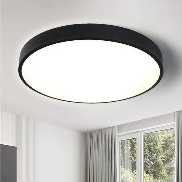 style home LED Deckenleuchte Deckenlampe, 36W-Ø40x4cm, LED fest integriert, Warmweiß 3000K, nicht dimmbar ohne Fernbedienung, für Wohnzimmer Schlafzimmer Büro K