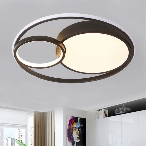 style home LED Deckenleuchte Deckenlampe, 55W-Ø50x8,5cm, LED fest integriert, warmweiß bis kaltweiß 3000-6000K, dimmbar mit Fernbedienung, für Wiohnzimmer Schla