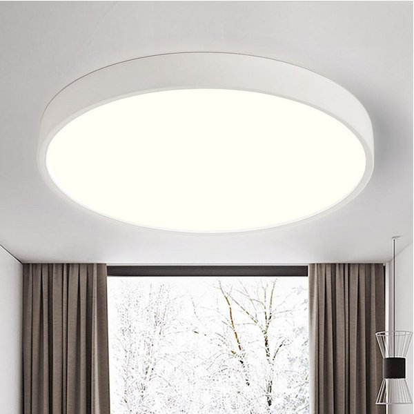 style home LED Deckenleuchte Deckenlampe, 36W-Ø40x4cm, LED fest integriert, Warmweiß 3000K, nicht dimmbar ohne Fernbedienung, für Wohnzimmer Schlafzimmer Büro K