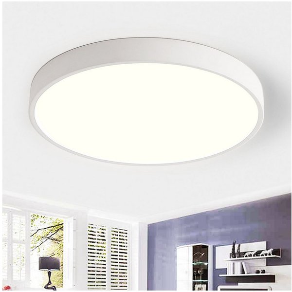 style home LED Deckenleuchte Deckenlampe, 48W-Ø50x4cm, LED fest integriert, Warmweiß 3000K, nicht dimmbar ohne Fernbedienung, für Wohnzimmer Schlafzimmer Büro K