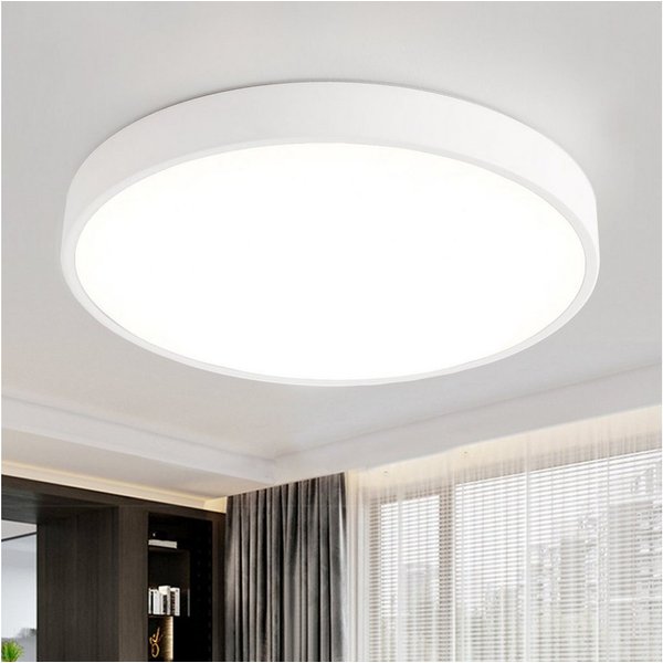 style home LED Deckenleuchte Deckenlampe, 24W-Ø30x4cm, LED fest integriert, Warmweiß 3000K, nicht dimmbar ohne Fernbedienung, für Wohnzimmer Schlafzimmer Büro K