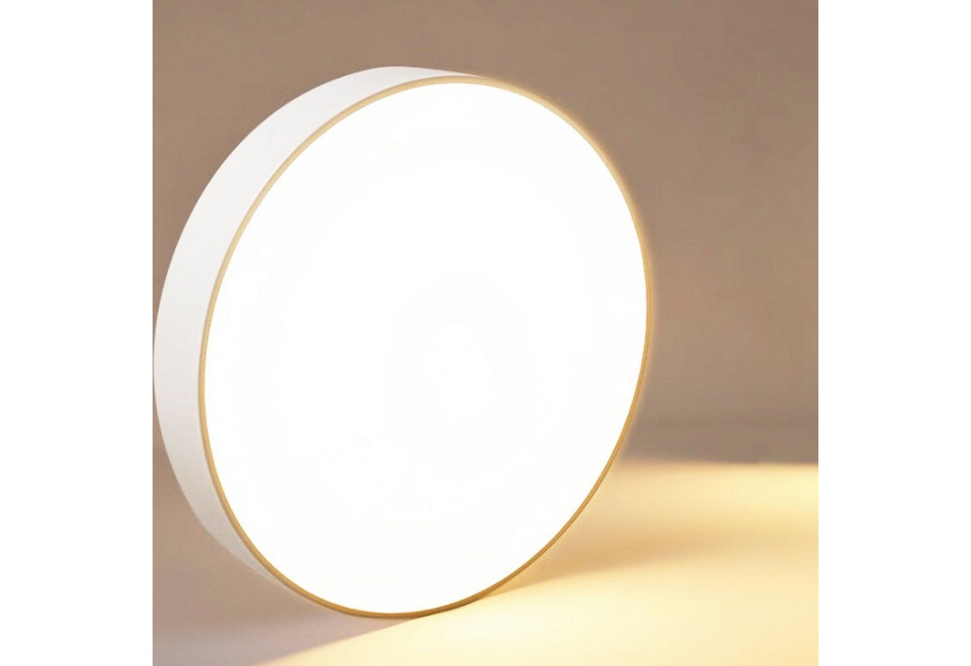 style home LED Deckenleuchte Deckenlampe, 24W-Ø30x4cm, LED fest integriert, Warmweiß 3000K, nicht dimmbar ohne Fernbedienung, für Wohnzimmer Schlafzimmer Büro K – Bild 3 von 5