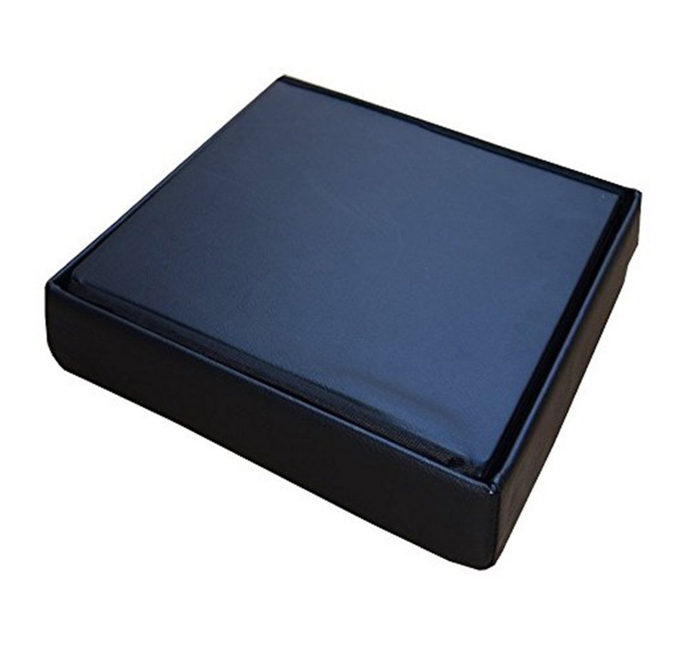 style home Sitzhocker faltbare Sitzbank mit Stauraum, 38*38*38cm (Aufbewahrungsbox mit Deckel, gepolstert Sitzwürfel Fußhocker, Sitztruhe aus Kunstleder), für W – Bild 4 von 5