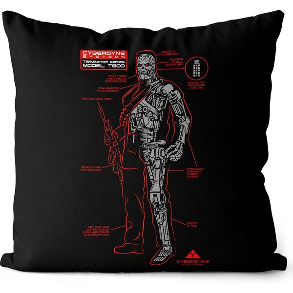 style3 Dekokissen, Model T-800 terminator arnold skynet schwarzenegger blu-ray dvd
