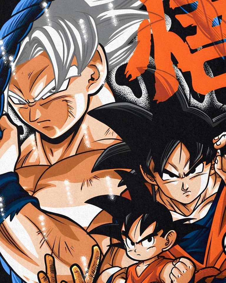 style3 T-Shirt Saiyan Evolution super dragonball z gt songoku breakers daima – Bild 2 von 3