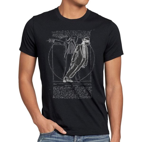 style3 T-Shirt Vitruvianischer Pop King jackson da vinci michael moonwalk