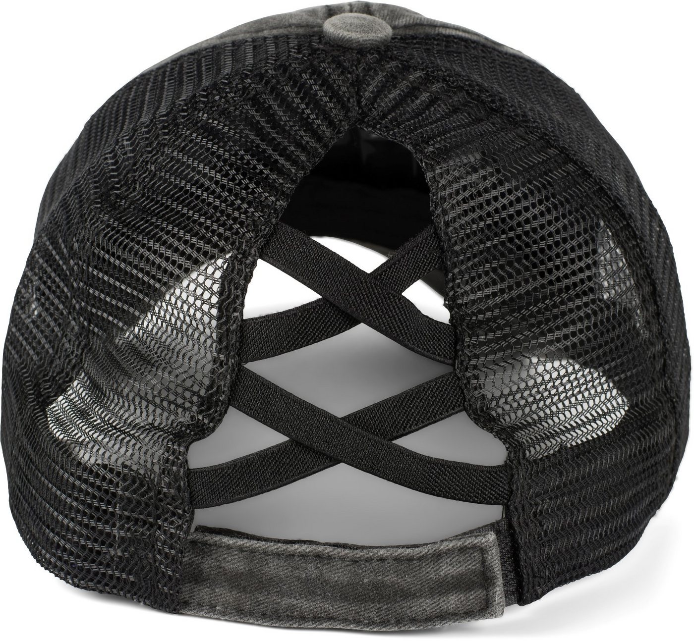 styleBREAKER Baseball Cap Ponytail Baseball Cap Used Look mit Mesh Einsatz (1-St) – Bild 2 von 5