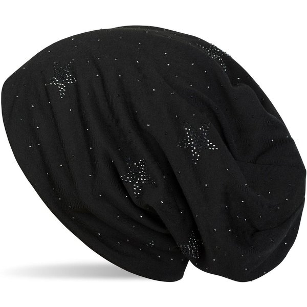 styleBREAKER Beanie Beanie mit Strass Sterne (1-St)