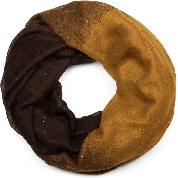 styleBREAKER Loop Glitzer Loop mit Farbverlauf, (1-St)