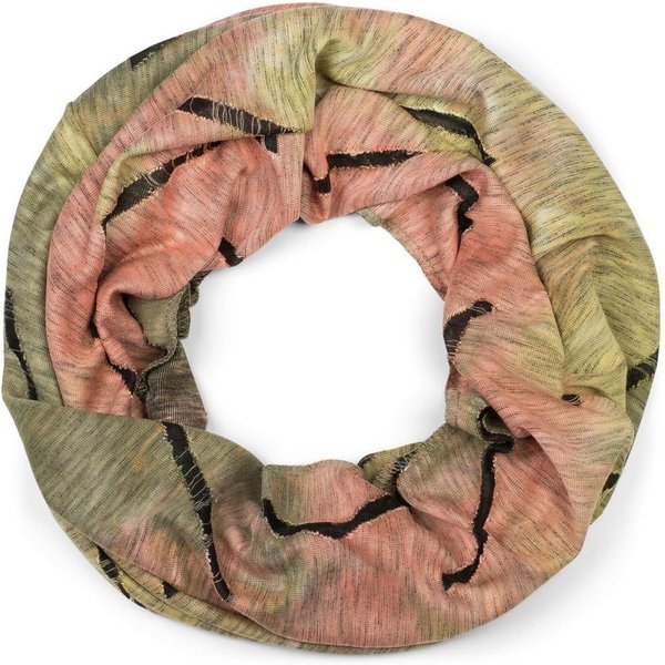 styleBREAKER Loop Loop Schal Destroyed Batik Farbverlauf, (1-St)