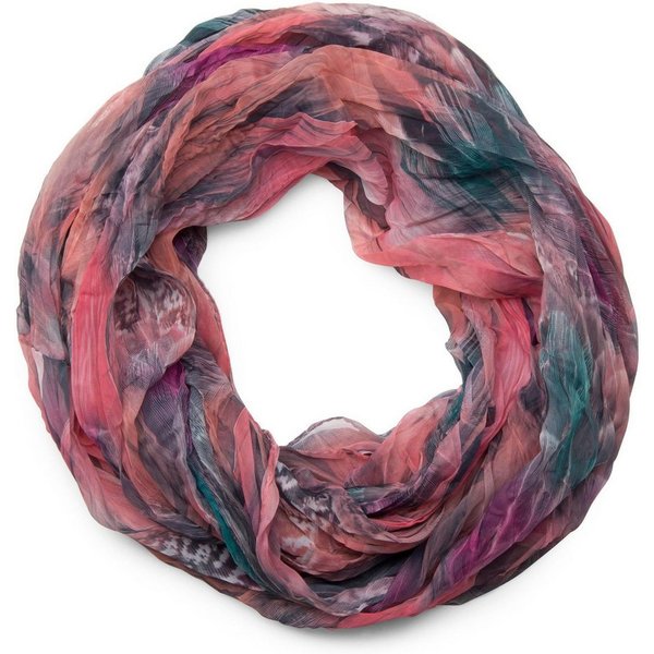 styleBREAKER Loop Loop Schal Feder Muster, (1-St)
