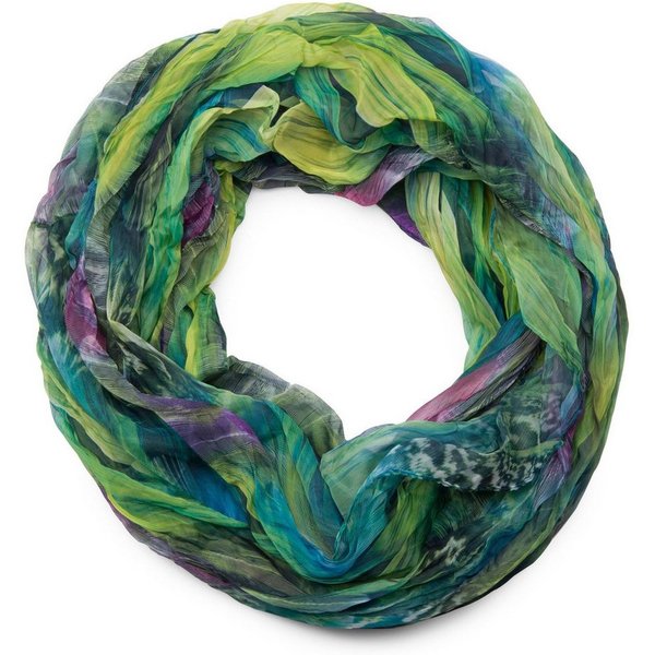 styleBREAKER Loop Loop Schal Feder Muster, (1-St)