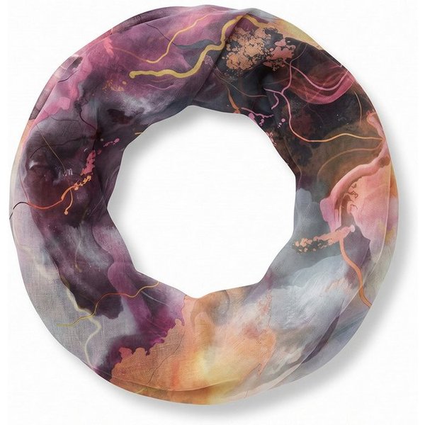 styleBREAKER Loop Loop Schal mit Aquarell Glow Muster, (1-St)