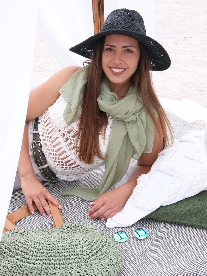 styleBREAKER Modeschal Leichter Schal Einfarbig, (1-St) – Bild 3 von 5