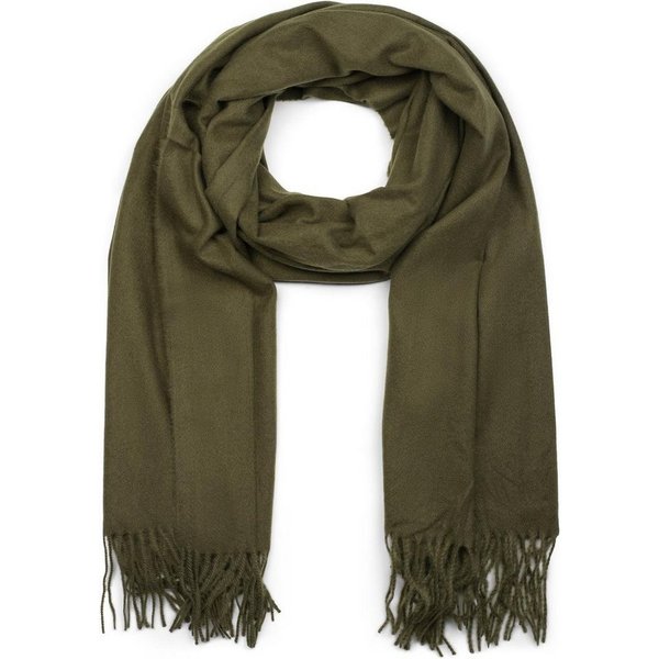styleBREAKER Modeschal Weicher Schal Uni mit Fransen, (1-St)