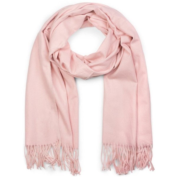styleBREAKER Modeschal Weicher Schal Uni mit Fransen, (1-St)