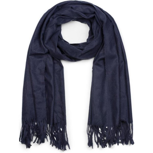 styleBREAKER Modeschal Weicher Schal Uni mit Fransen, (1-St)