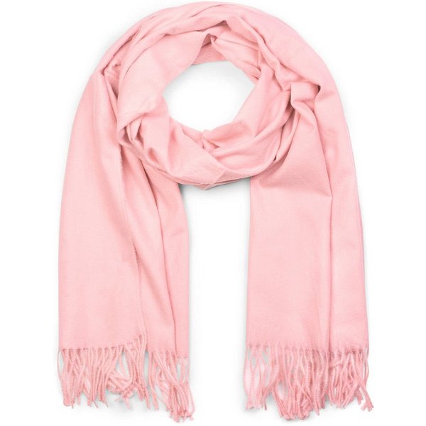 styleBREAKER Modeschal Weicher Schal Uni mit Fransen, (1-St)