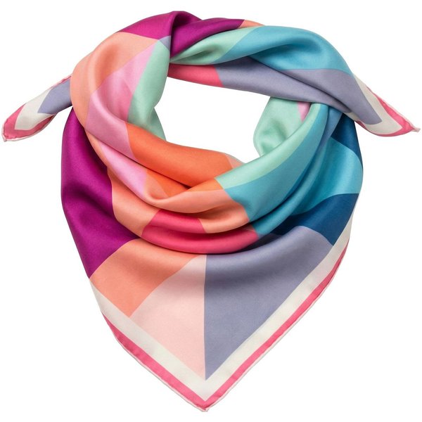 styleBREAKER Modetuch Geometrisches Nickituch im Colour Blocking Design, (1-St)