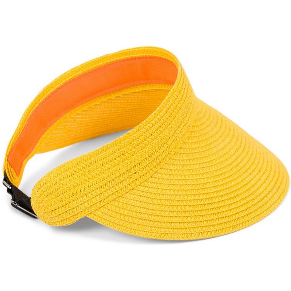 styleBREAKER Visor Papierstroh Visor Cap Einfarbig (1-St)