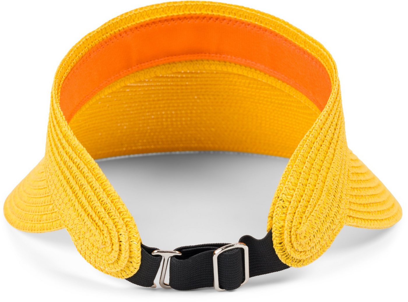 styleBREAKER Visor Papierstroh Visor Cap Einfarbig (1-St) – Bild 3 von 5