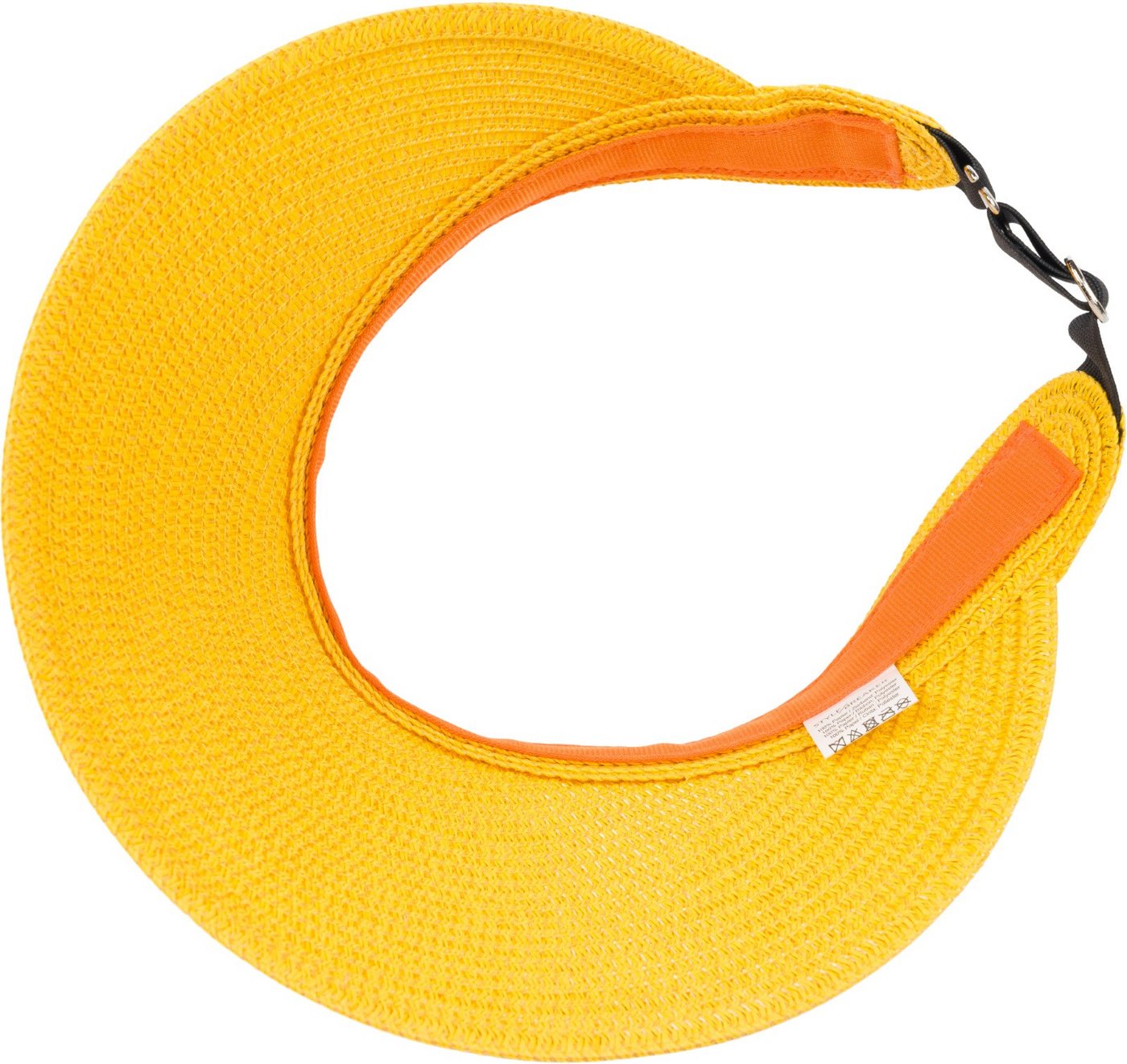 styleBREAKER Visor Papierstroh Visor Cap Einfarbig (1-St) – Bild 5 von 5