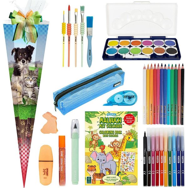 STYLEX Schultüte 85 cm gefüllt 2026 Pets
