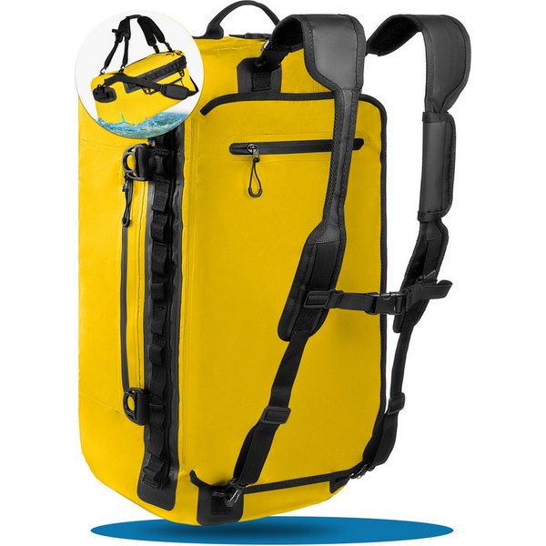 Styngard Reisetasche Hamburg, mit Rucksackfunktion - Wasserfester Seesack mit Rucksackfunktion