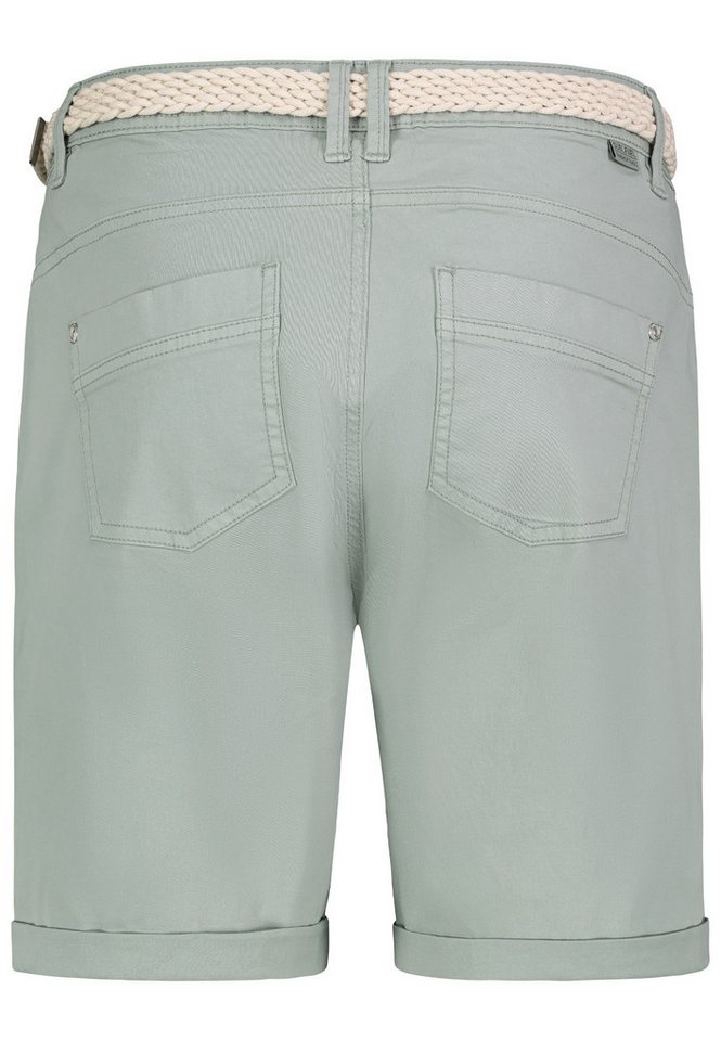 SUBLEVEL Bermudas Damen Short Bermuda kurze Hose Sommer Chino Stoff Hose mit Gürtel – Bild 3 von 5