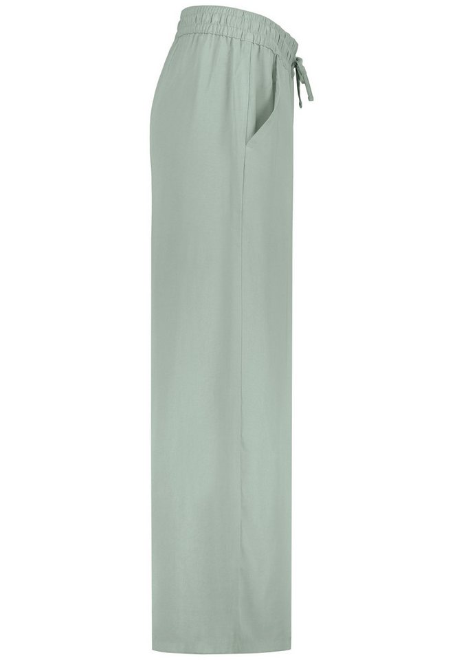 SUBLEVEL Chinos Damen Luftige Sommerhose Freizeit Weit geschnitten Stoffhose Musselin – Bild 4 von 5