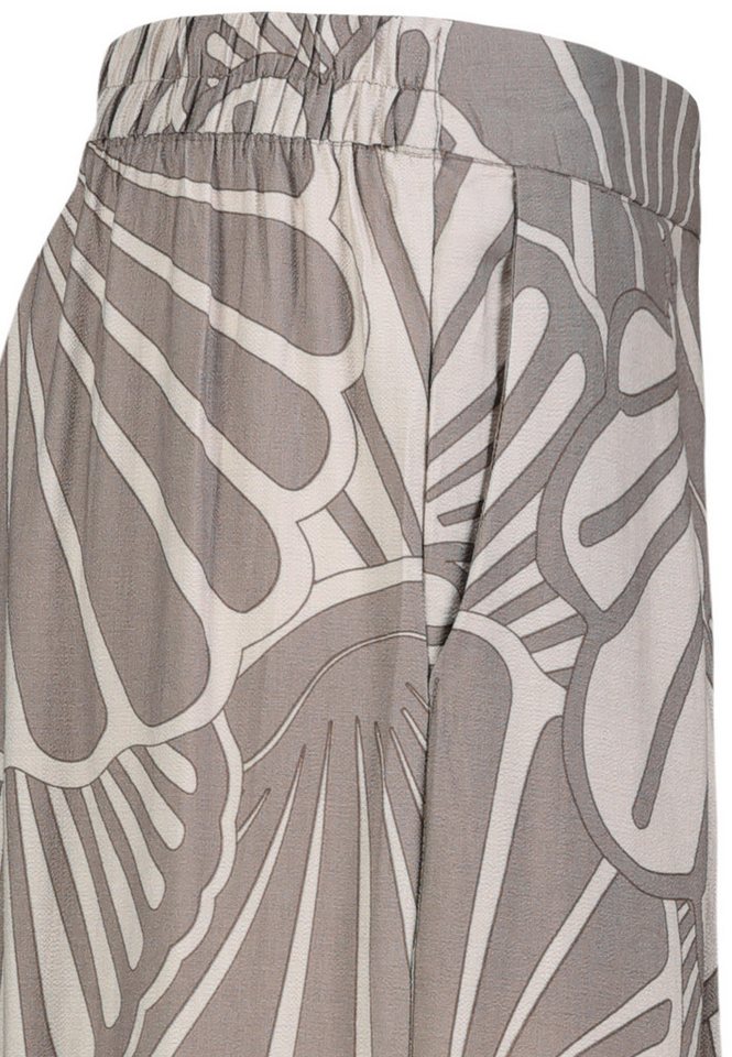 SUBLEVEL Chinos Damen Luftige Sommerhose Freizeit Weit geschnitten Stoff Palazzo-Hose – Bild 4 von 5