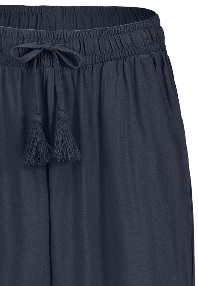 SUBLEVEL Chinos Damen Luftige Sommerhose Freizeit Weit geschnitten Stoffhose Musselin – Bild 4 von 5