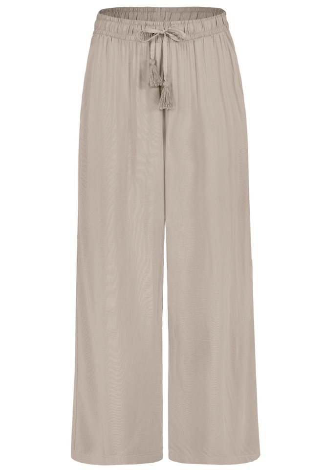 SUBLEVEL Chinos Damen Luftige Sommerhose Freizeit Weit geschnitten Stoffhose Musselin – Bild 5 von 5