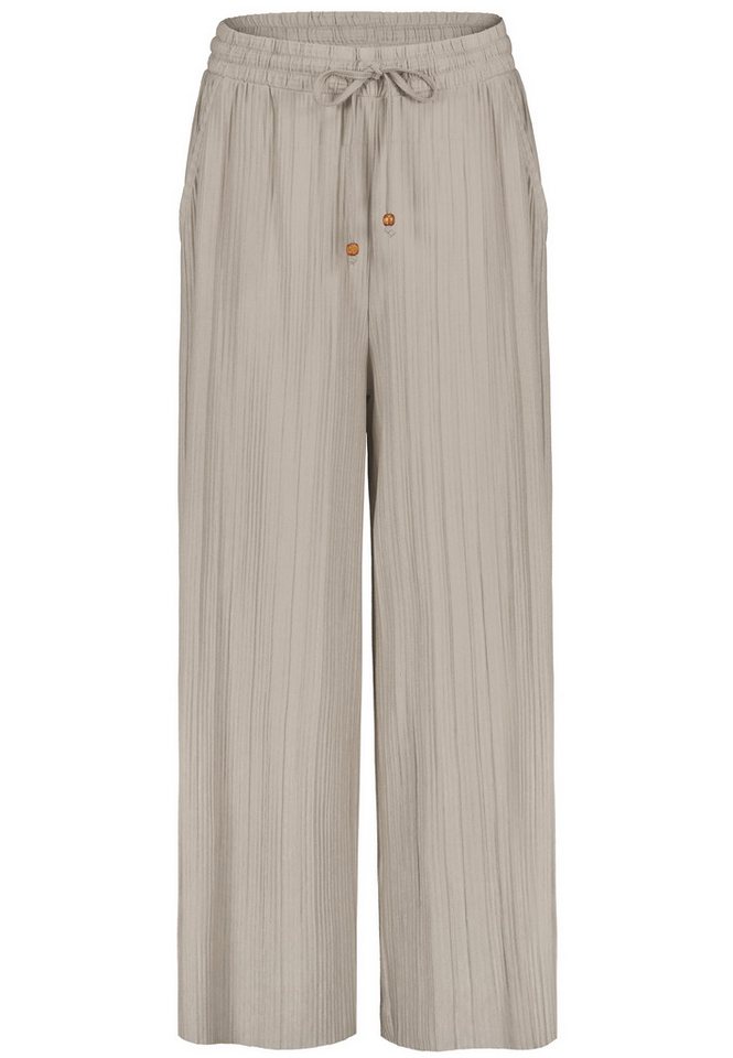 SUBLEVEL Chinos Damen Sommerhose Freizeit Weit geschnitten Stoff Fließende Plissee Hos – Bild 2 von 5