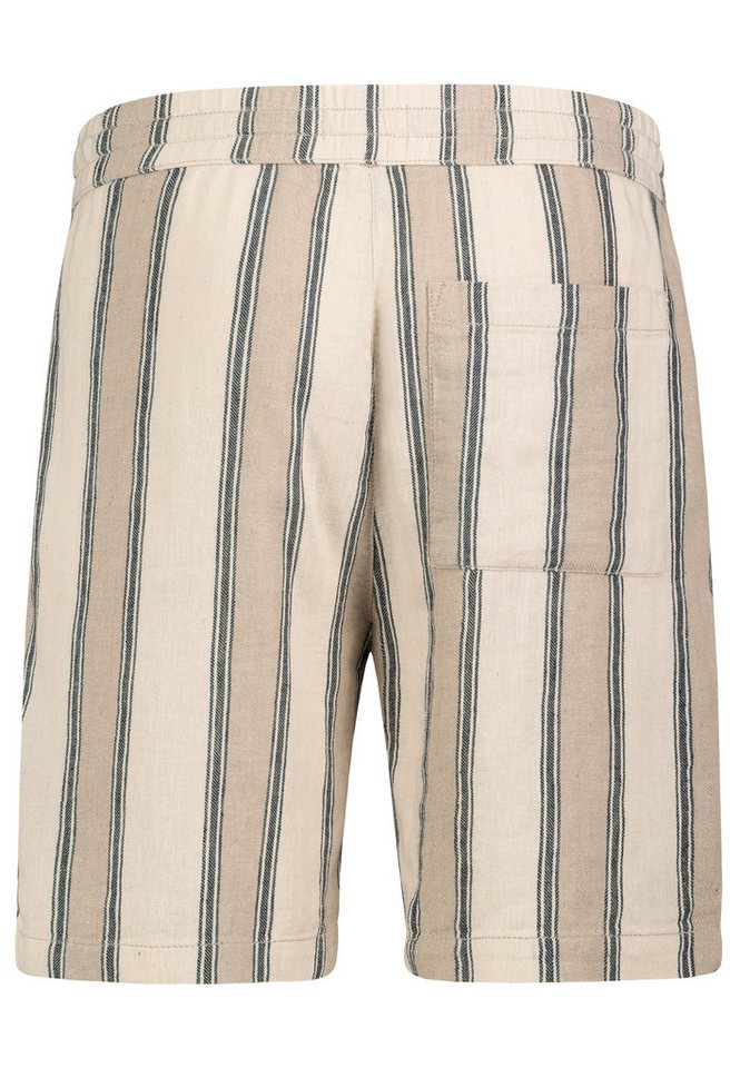 SUBLEVEL Chinoshorts Gestreiftes Design mit Gesäßtasche für Herren Baumwolle, Leinen Normal Fit gestreift atmungsaktiv Kordelzug – Bild 2 von 3